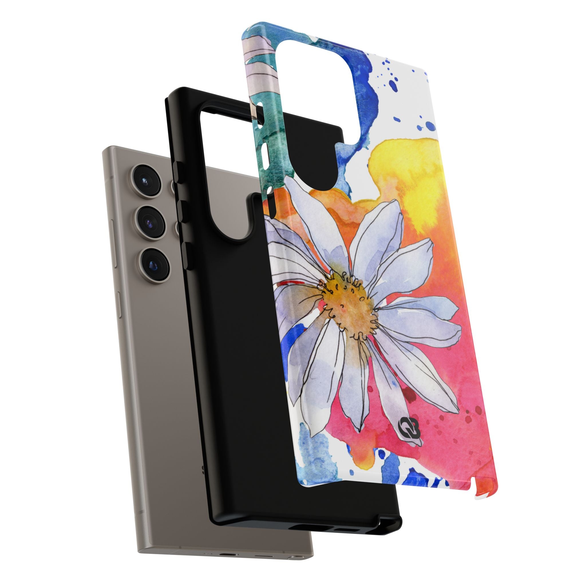 Vivid Bloom Splatter · Tough Handyhülle für Samsung