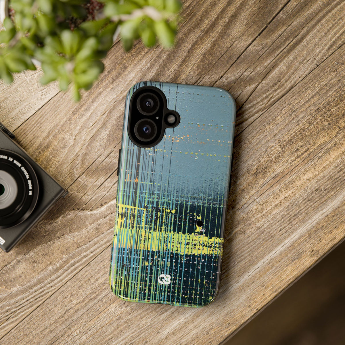 Acid Raster Circuit · Tough Phone Case for iPhone · Teal
