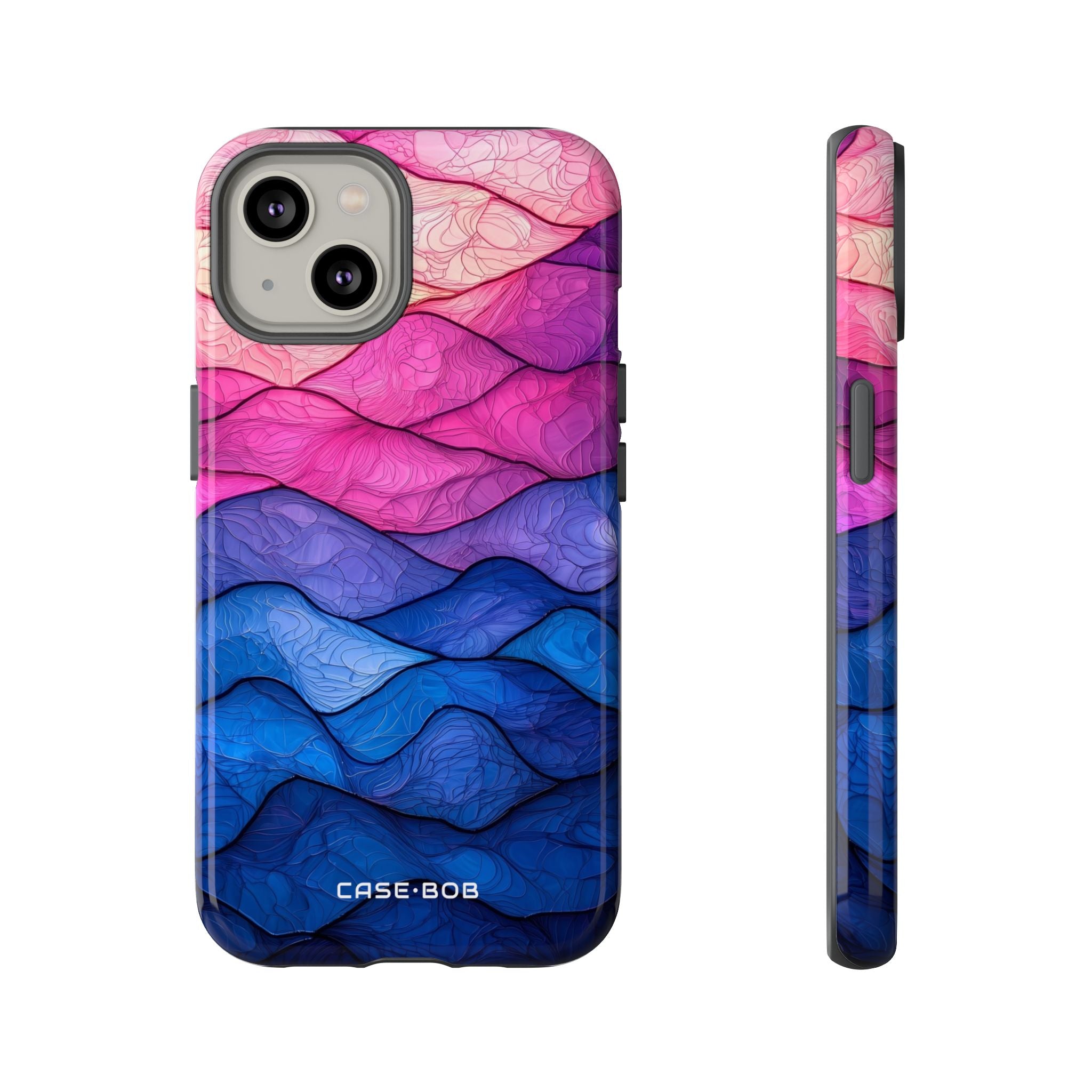 Wavy Vein Gradient iPhone 14 Case - Tough