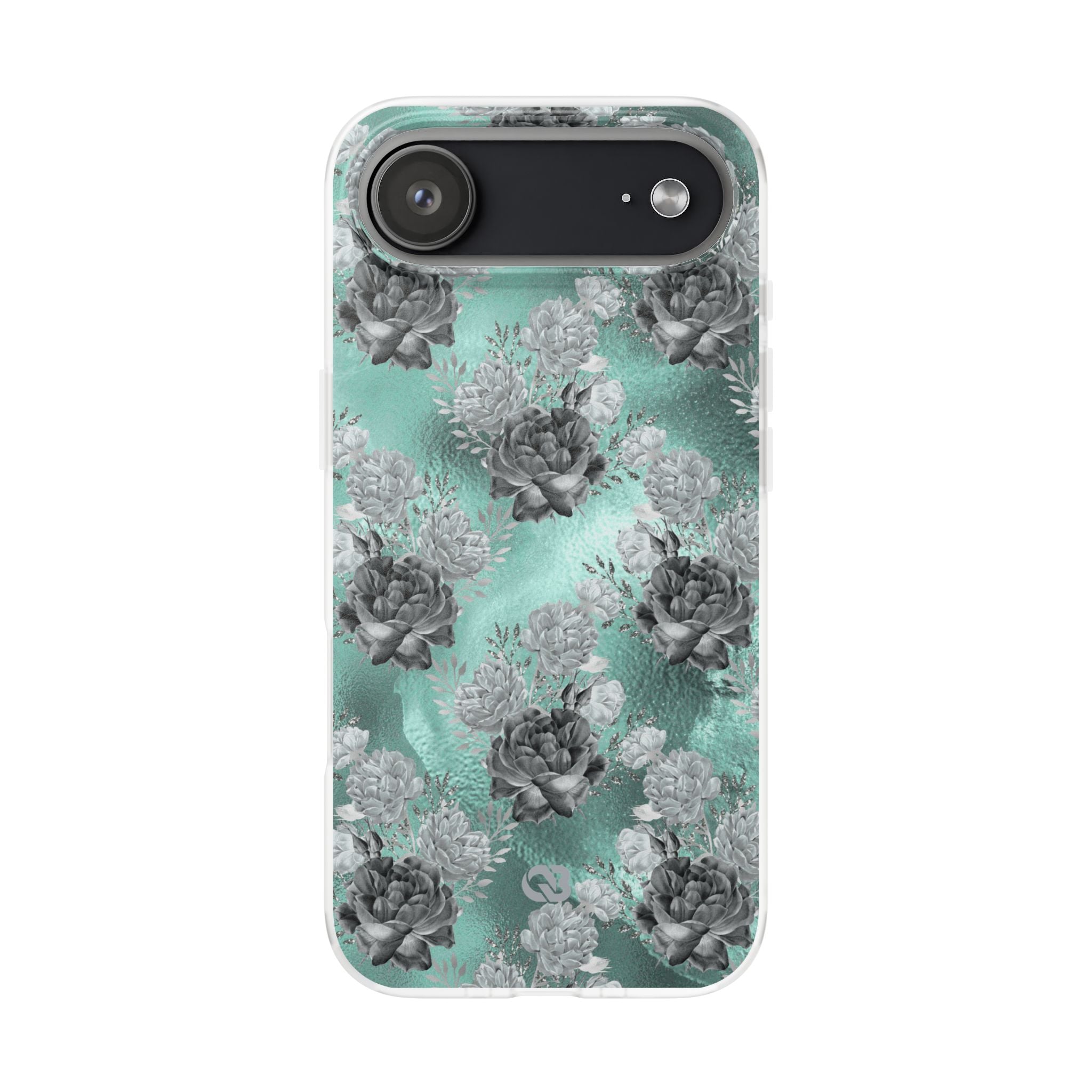 Frost Mint Floral · Soft Handyhülle für iPhone