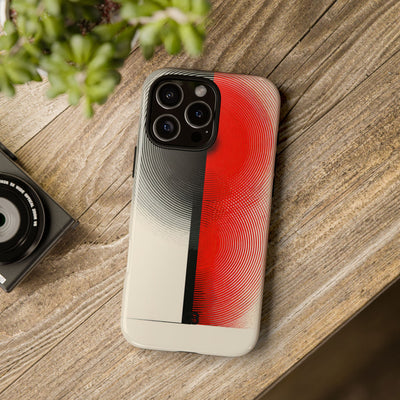 Red Tough Phone Case for iPhone - Split Signal Red