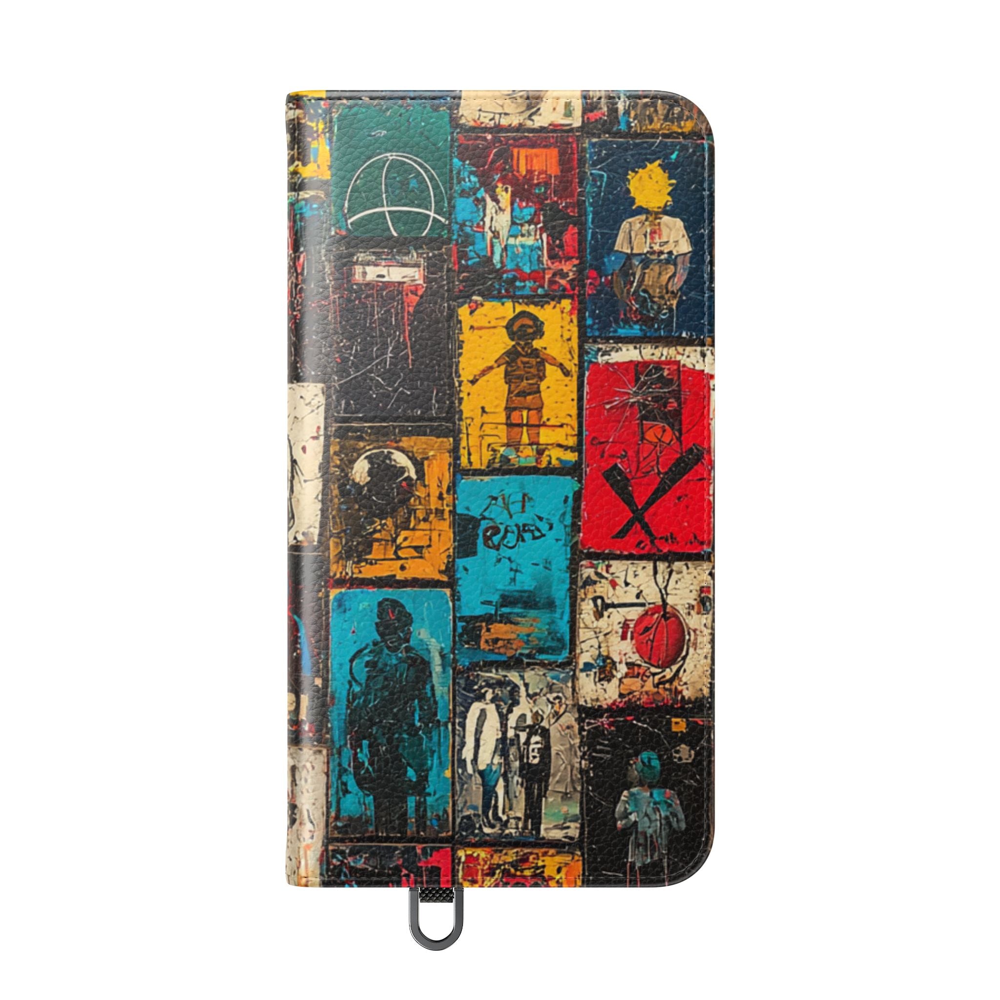 Portrait Grid Crimson - Samsung S24 Plus Case - Wallet