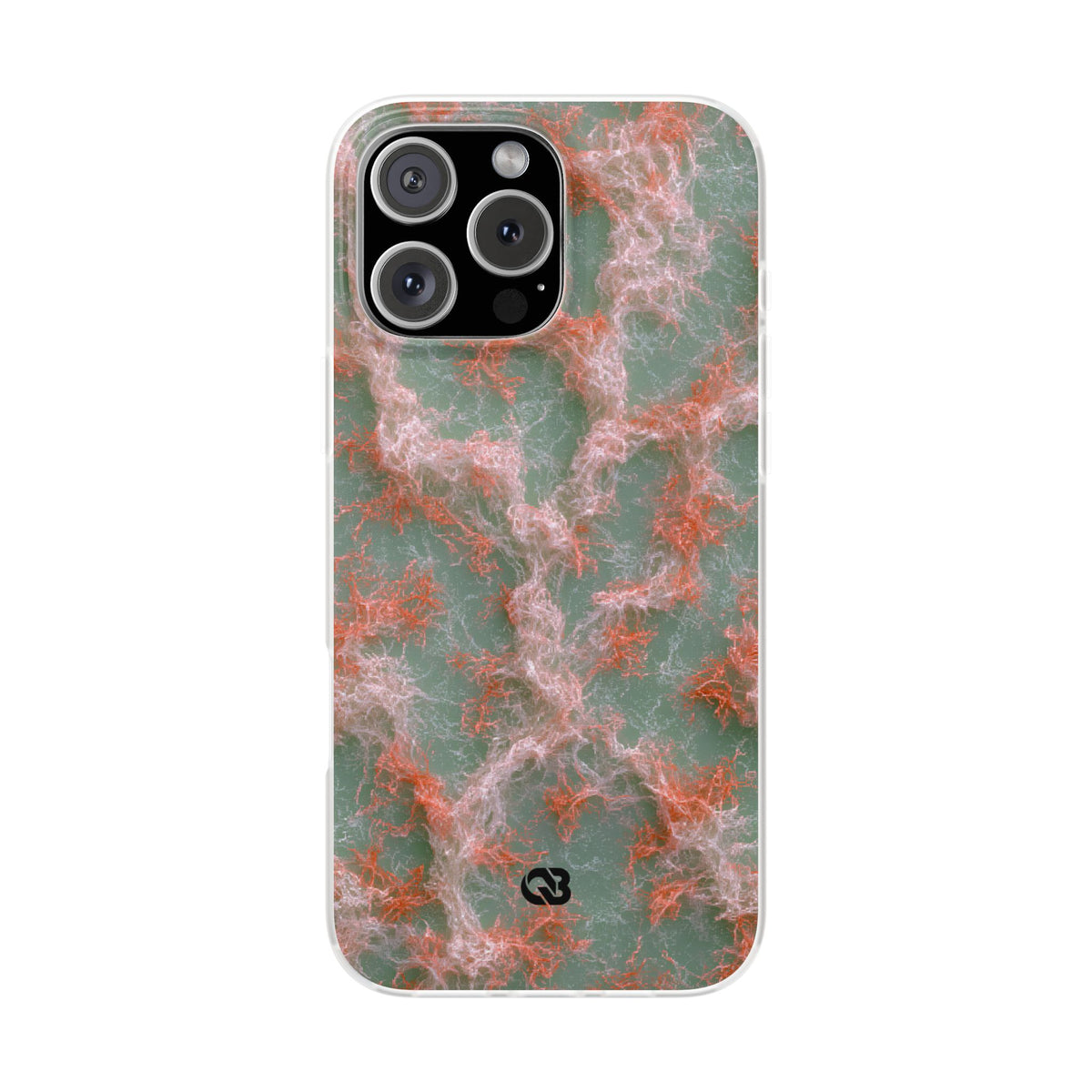 Coral Pixel Matrix · Lite Phone Case for iPhone ·  Green