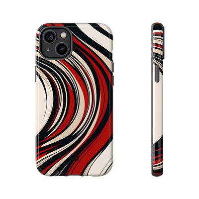 Karmesin Fluss Wellen · Tough Handyhülle für iPhone