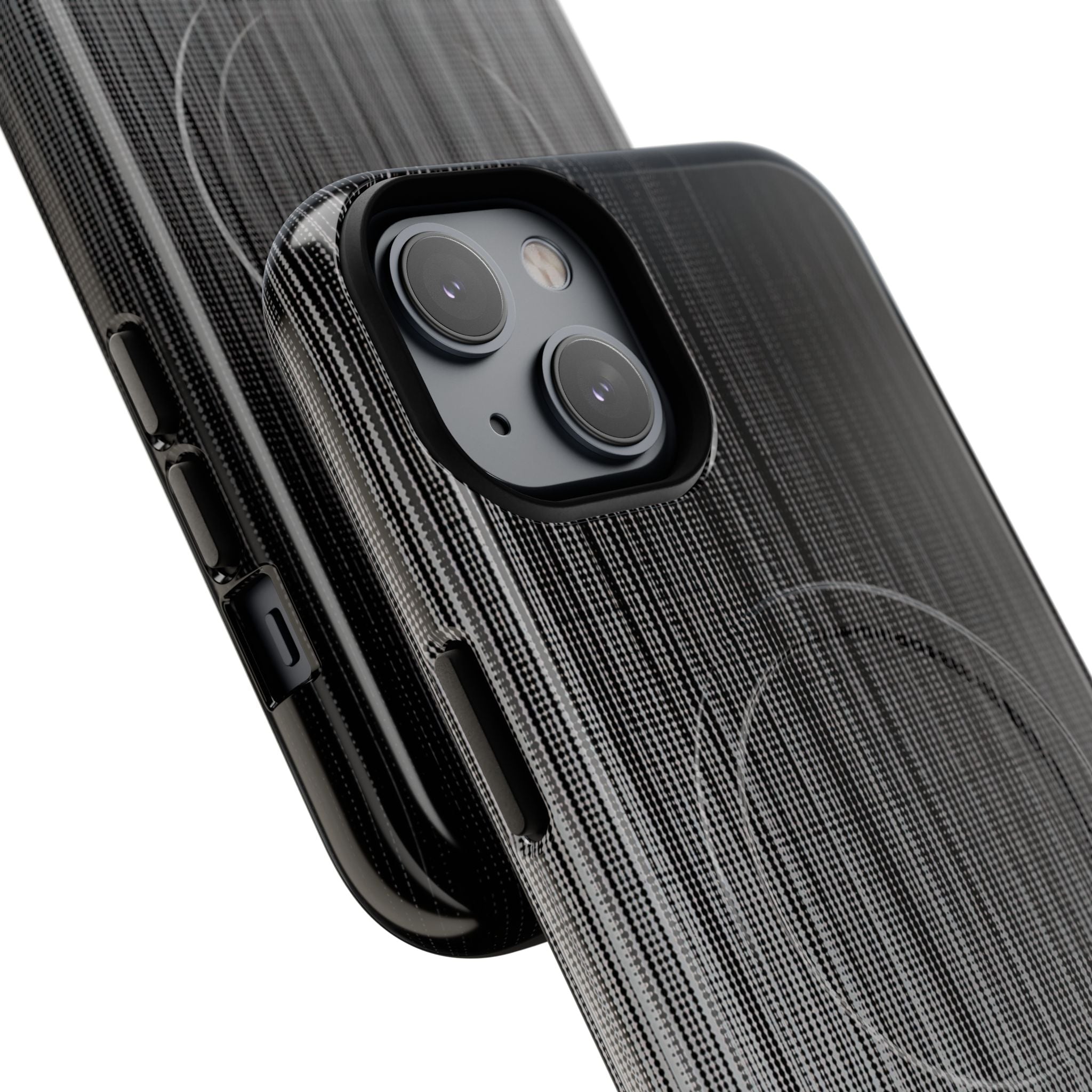 Grey Tough 2.0 Magsafe Phone Case for iPhone - Static Vertical Dither