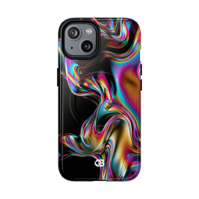 Purple Tough 2.0 Magsafe Phone Case for iPhone - Liquid Neon Chrome