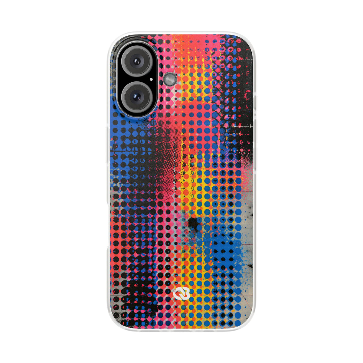 Chromatic Halftone Grid · Lite Phone Case for iPhone ·  Blue
