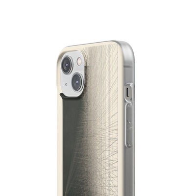 Beige Lite Phone Case for iPhone - Brutalist Graphite Grid
