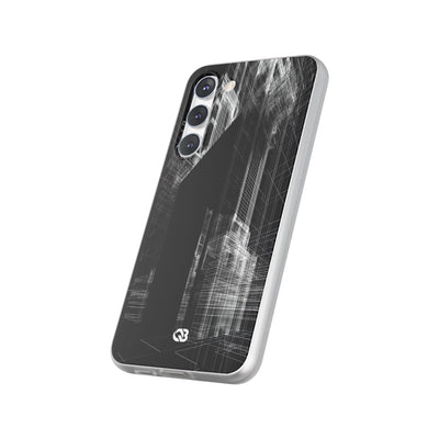 Black Lite Phone Case for Samsung - Ghost Urban Wireframe