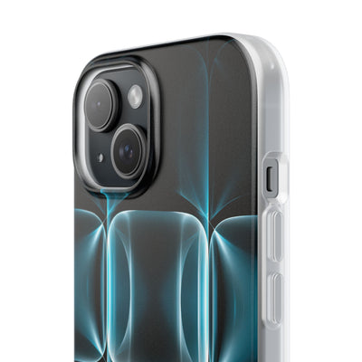 Translucent Cyber Grid · Lite Phone Case for iPhone ·  Teal