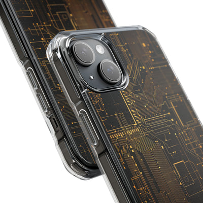 Gold Impact MagSafe Phone Case for iPhone - Amber Core Mainframe