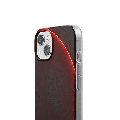 Red Lite Phone Case for iPhone - Crimson Flare Flux
