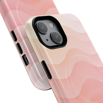 Blush Horizon Waves · Tough 2.0 Magnetic Phone Case for iPhone · Pink
