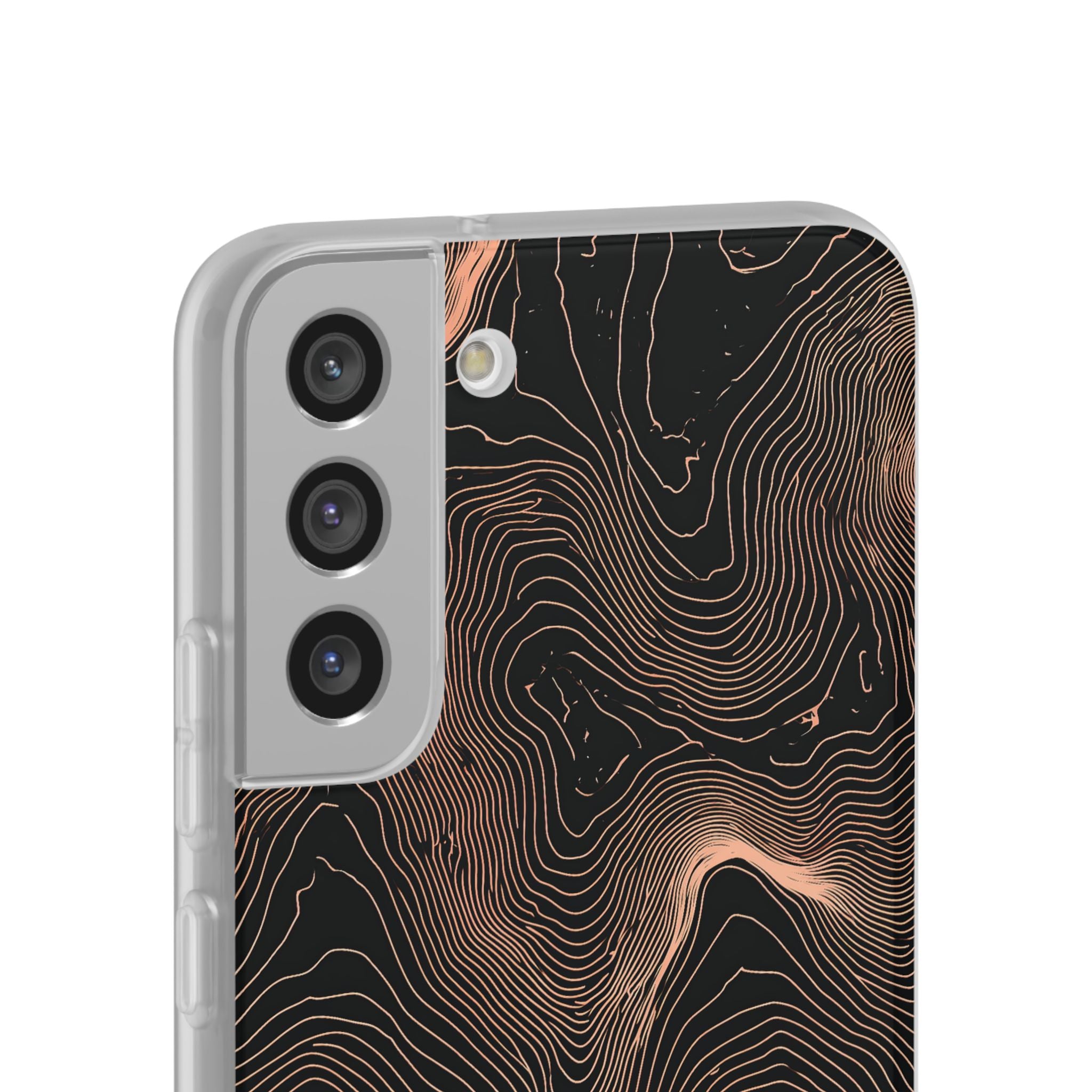 Orange Lite Phone Case for Samsung - Salmon Ridge Topo