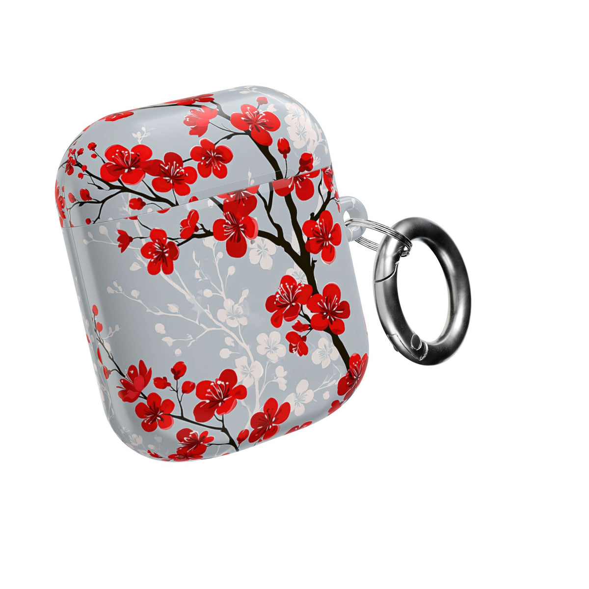 Scarlet Plum Blossom · Hard Case for AirPods & AirPods Pro · Red