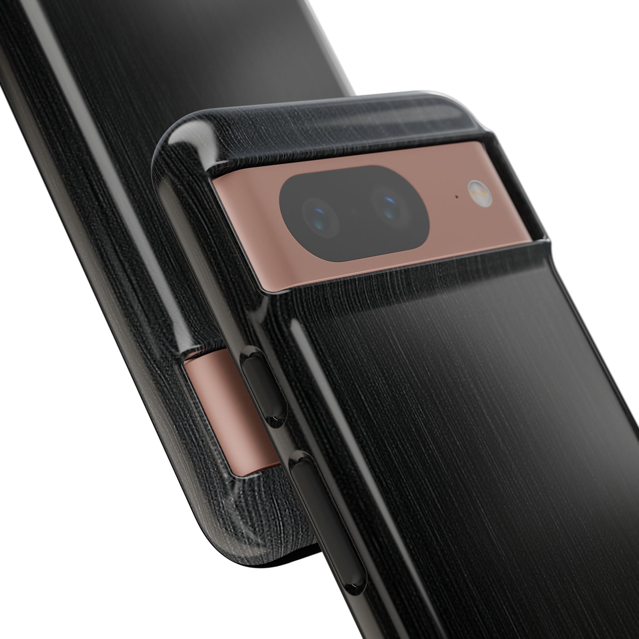 Black Tough Phone Case for Google Pixel - Brushed Obsidian Slate