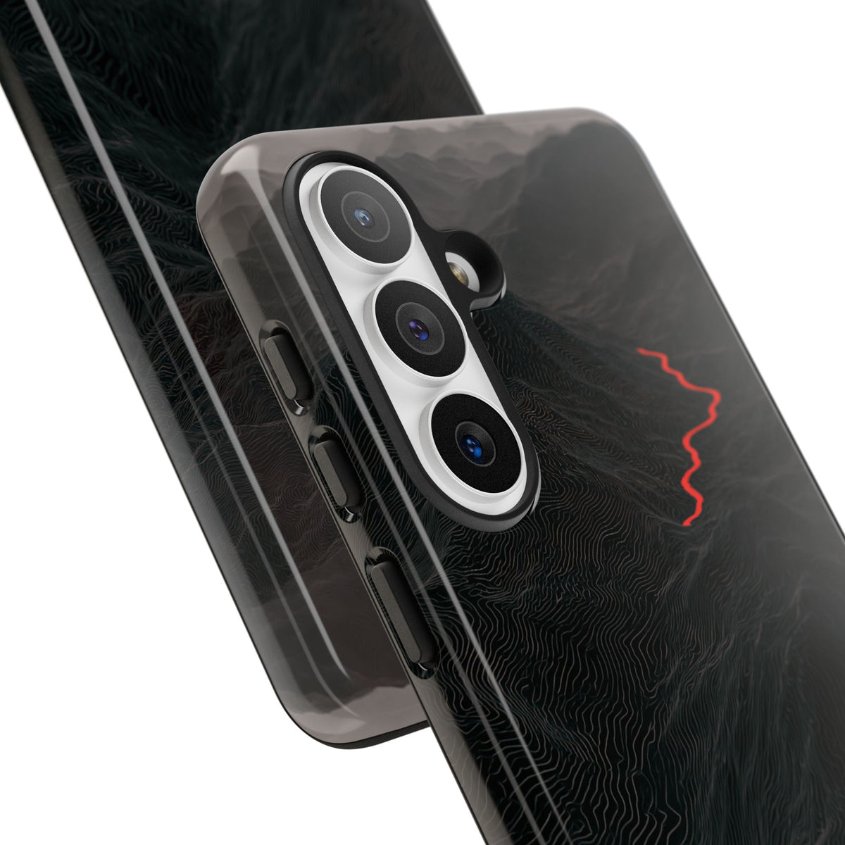 Crimson Ridge Pass · Tough Phone Case for Samsung · Black