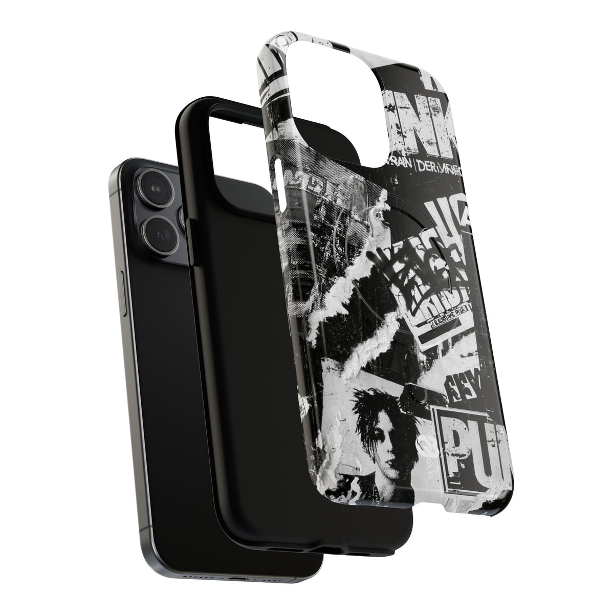 Underground Punk Collage · Tough 2.0 Magnetic Phone Case for iPhone · Black