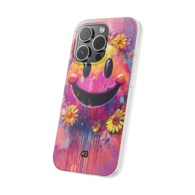 Vivid Grin Graffiti · Soft Phone Case for iPhone