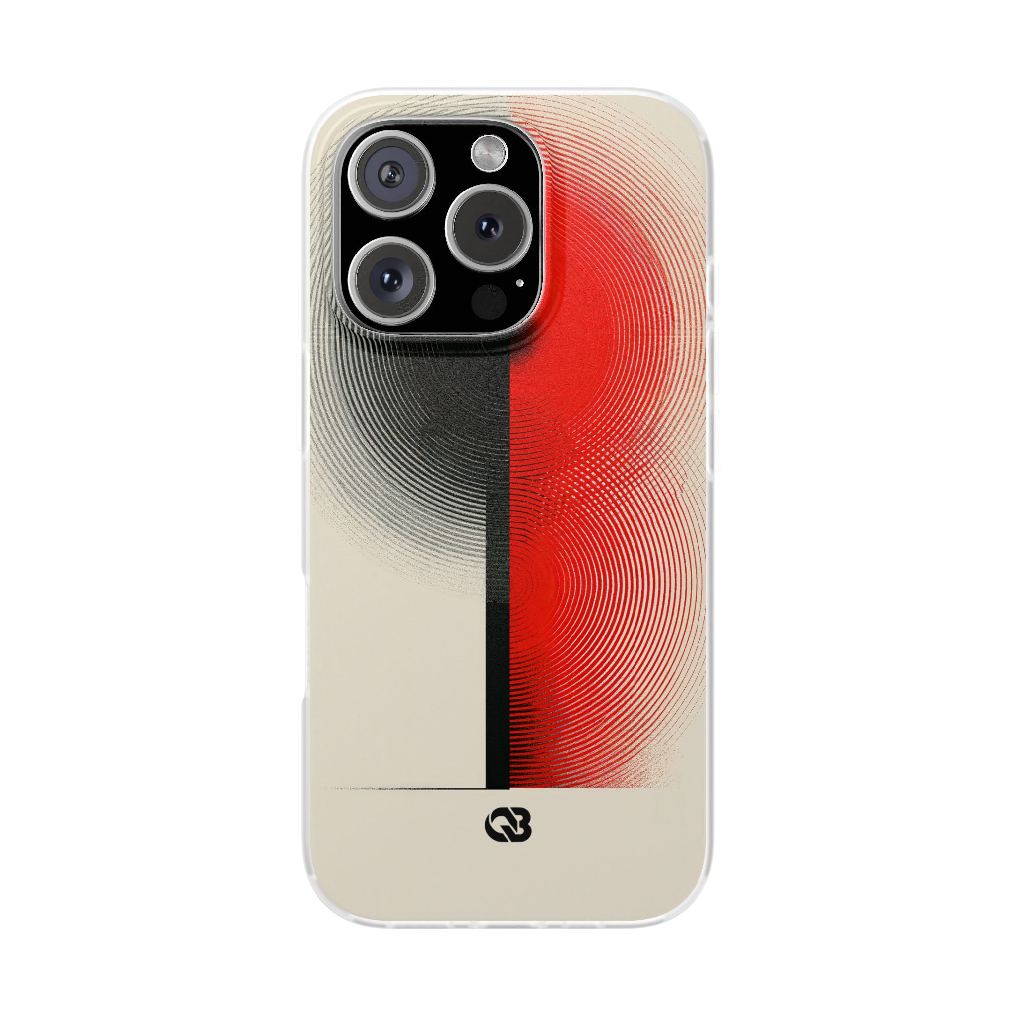 Red Lite Phone Case for iPhone - Split Signal Red