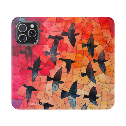 Stained Glass Birds - iPhone 15 Pro Max Case - Wallet