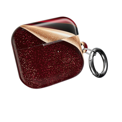 Gilded Crimson Flow · Hard Case for AirPods & AirPods Pro · Red