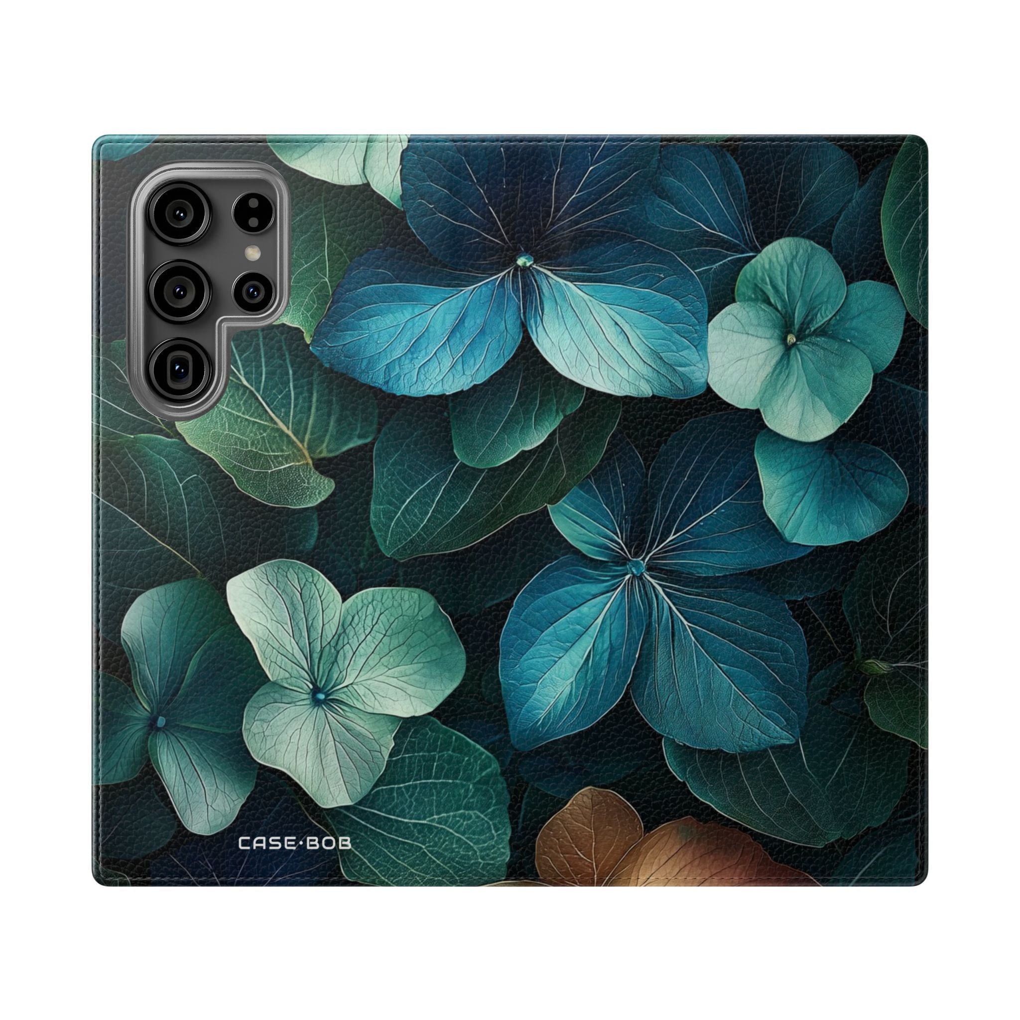 Teal Bloom - Samsung S23 Ultra Case - Wallet
