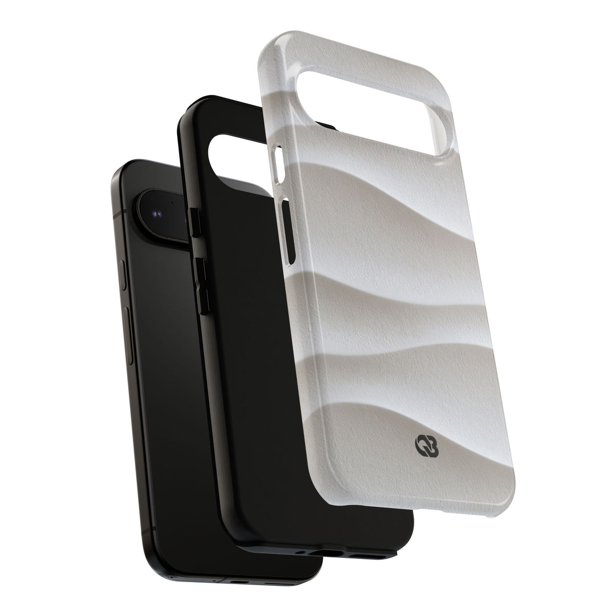 Sculpted Dune Relief · Tough Phone Case for Pixel ·  White