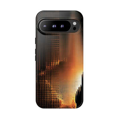 Luminous Grid · Tough Phone Case for Pixel ·  Black