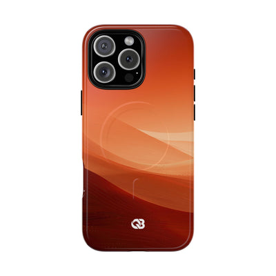 Terracotta Dune Ridges · Tough 2.0 Magnetic Phone Case for iPhone · Orange