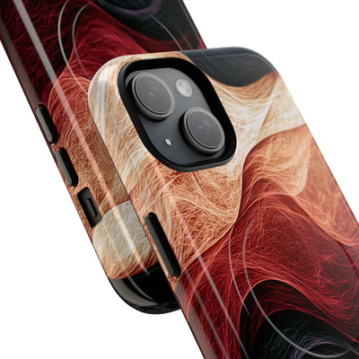 Ember Wave Dispersion · Tough 2.0 Magnetic Phone Case for iPhone · Red