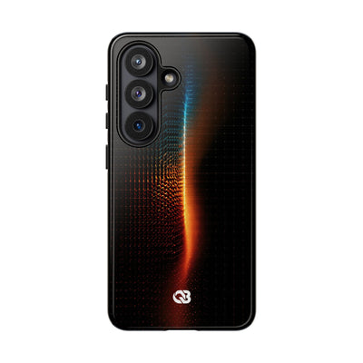 Luminous Refraction Grid · Tough Phone Case for Samsung · Black