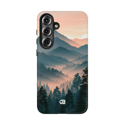 Teal Tough Phone Case for Samsung - Alpine Teal Horizon