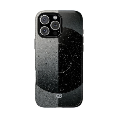 Black Tough 2.0 Magsafe Phone Case for iPhone - Lunar Static Orbit