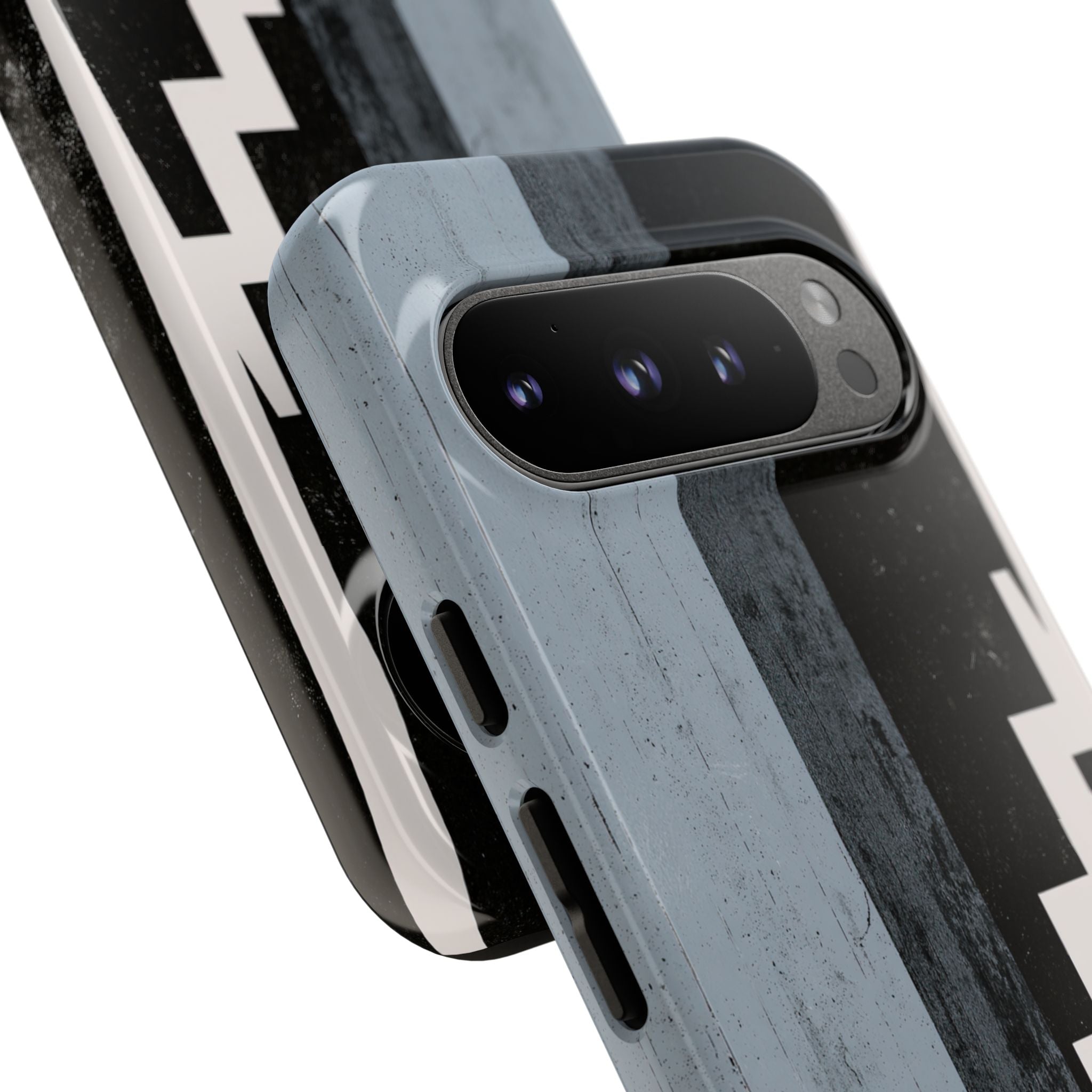 Grey Tough Phone Case for Google Pixel - Industrial Concrete Void