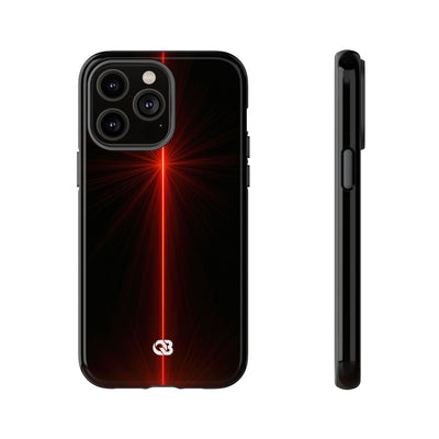 Red Tough Phone Case for iPhone - Crimson Flare Vector