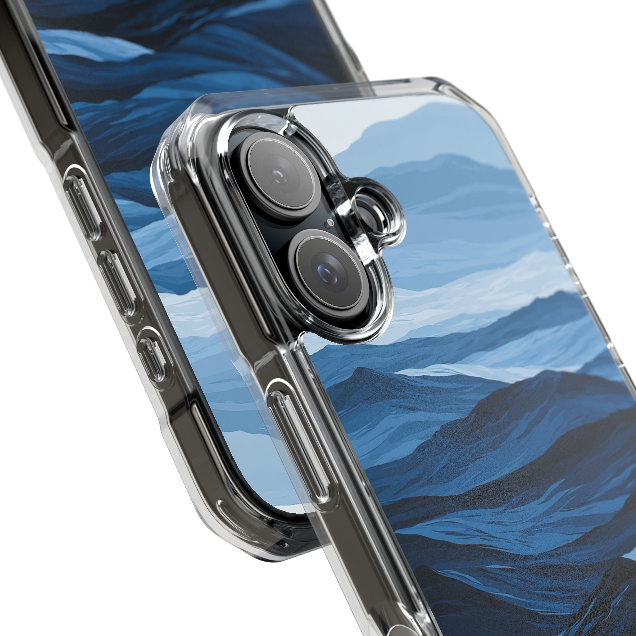 Blue Impact MagSafe Phone Case for iPhone - Cobalt Ridge Tides