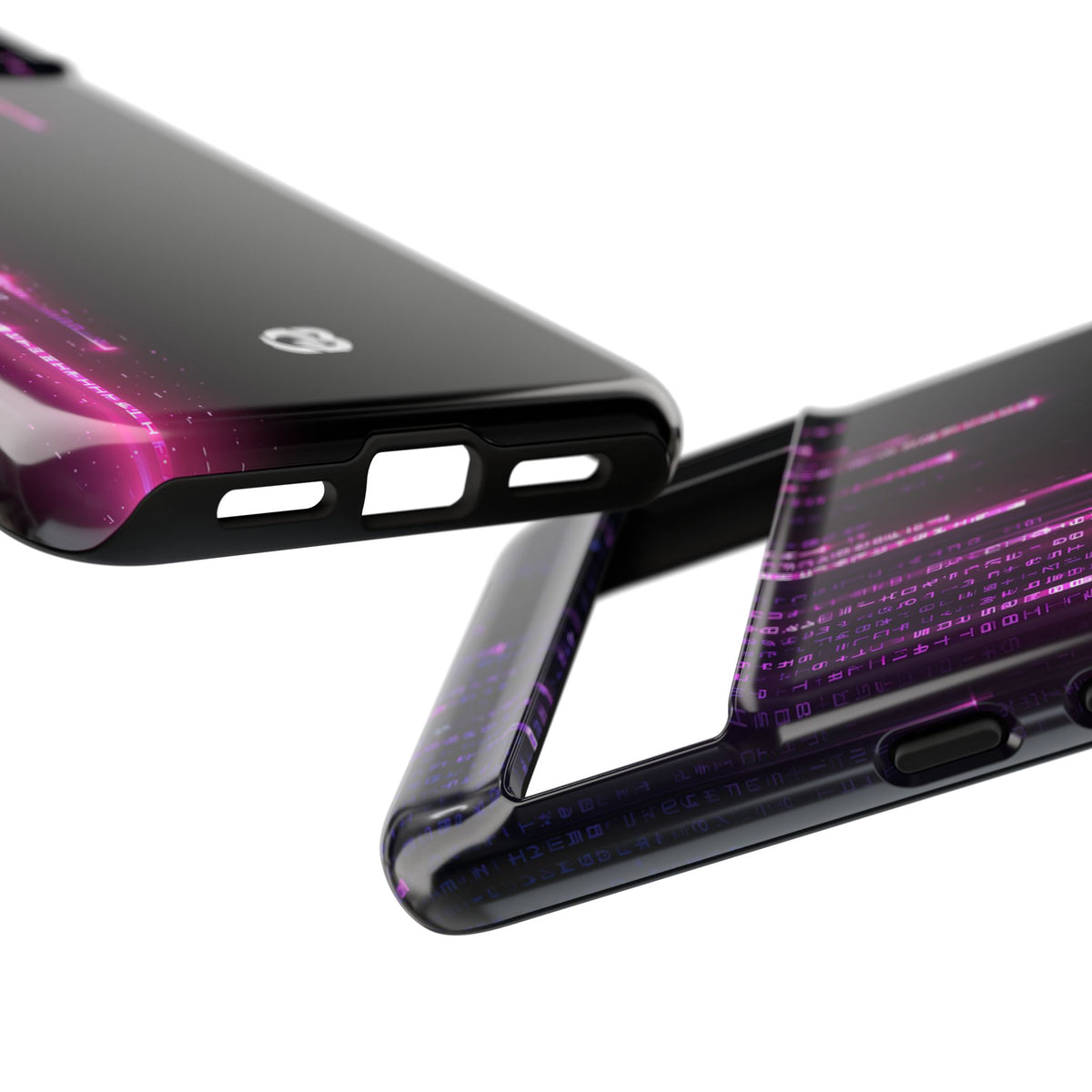 Binary Cascade · Tough Phone Case for Pixel ·  Black