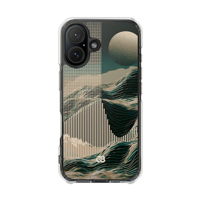 Green Impact MagSafe Phone Case for iPhone - Lunar Moss Topography