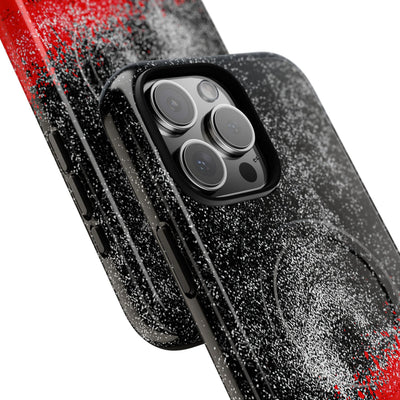 Crimson Noir Drip · Tough 2.0 Magnetic Phone Case for iPhone · Black
