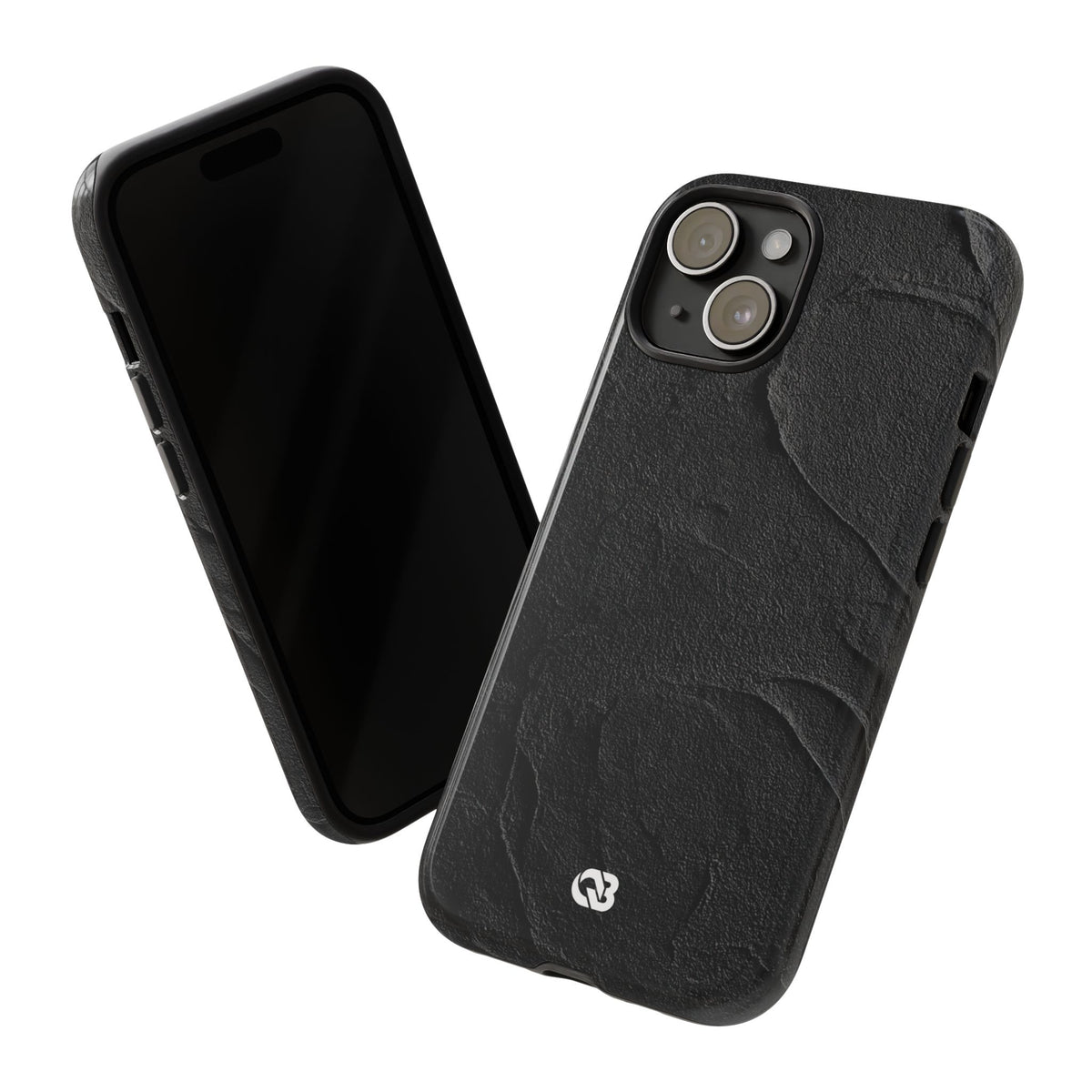 Obsidian Stucco Relief · Tough Phone Case for iPhone · Black
