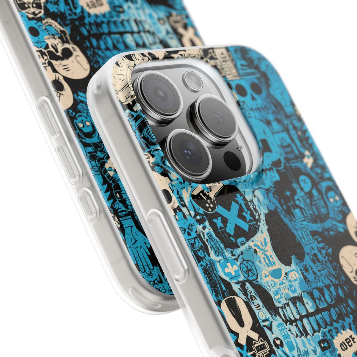 Electric Skull Graffiti · Lite Phone Case for iPhone ·  Blue