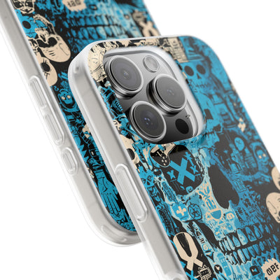 Electric Skull Graffiti · Lite Phone Case for iPhone ·  Blue