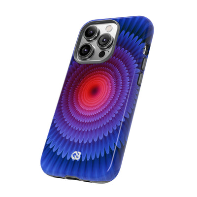 Radial Spectrum Bloom · Tough Phone Case for iPhone · Blue
