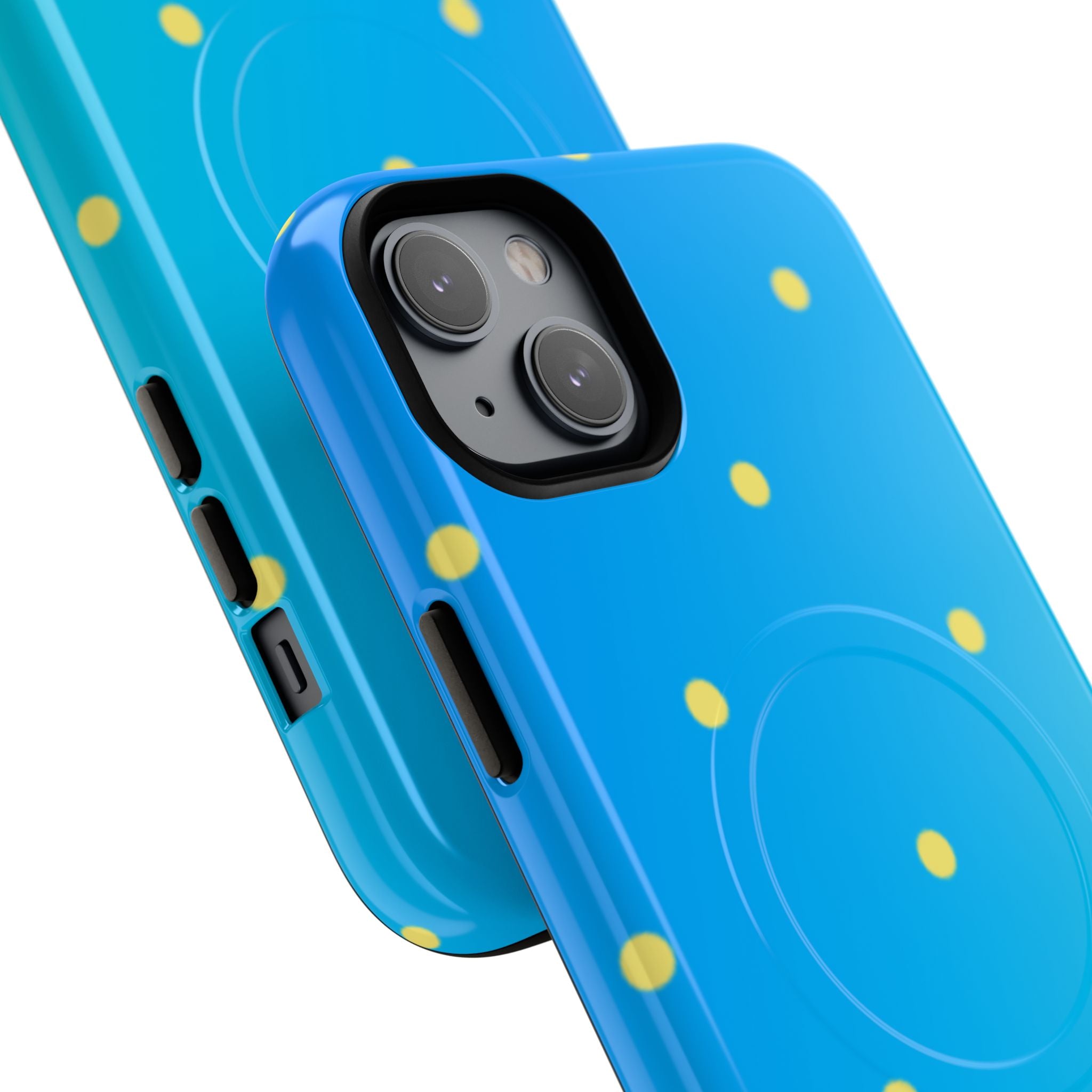 Cyan Sun Dots · Tough+ Phone Case for iPhone · Magsafe