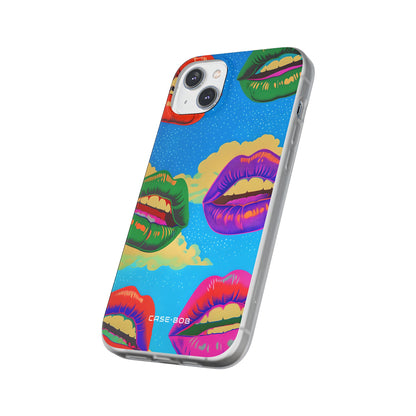 Bunte Lipscape iPhone 14 Plus Case - Soft