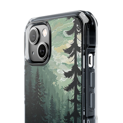 Misty Pine Shadow · Impact Phone Case for iPhone · Magsafe