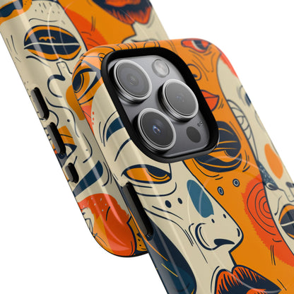 Tangled Faces Sunset iPhone 15 Pro Case - Tough+