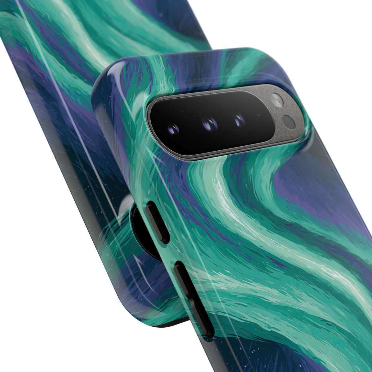 Arctic Aurora Bear · Tough Phone Case for Pixel ·  Teal