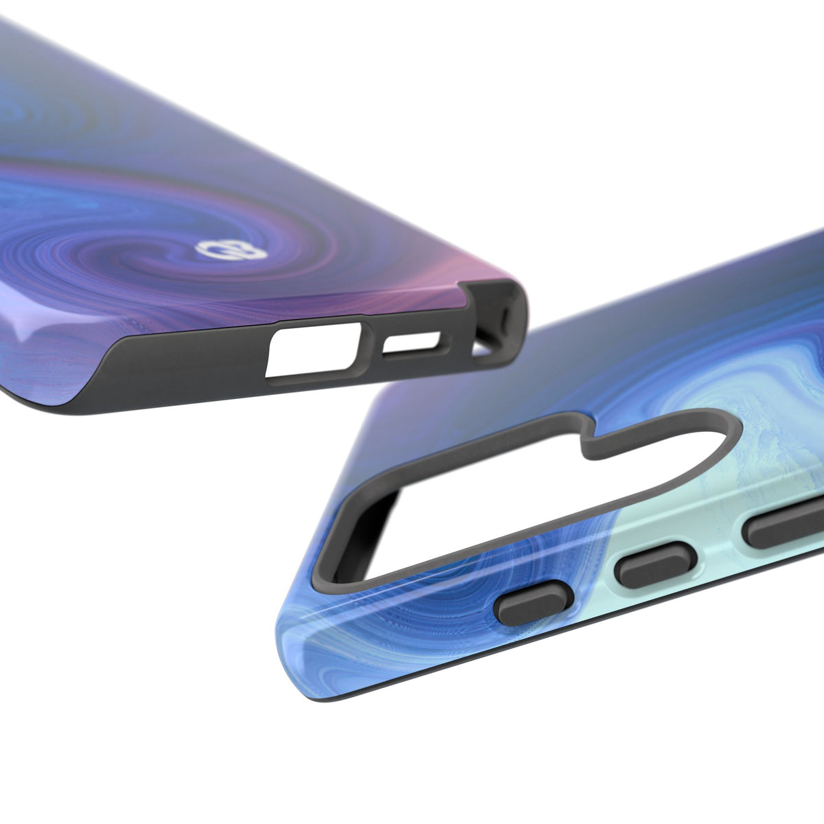 Azure Fluid Swirl · Tough Phone Case for Samsung · Blue